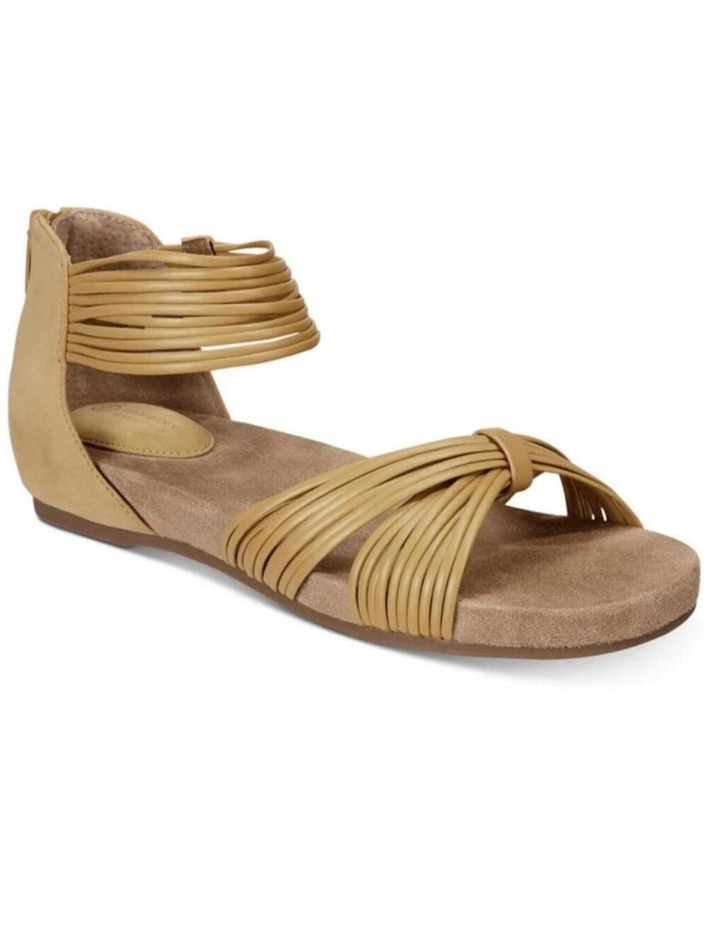 Giani Bernini Ochre Yellow Jhene Memory Foam Sandals Size 8.5